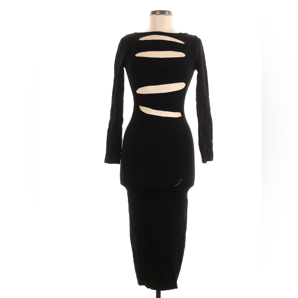 Hera collection Elegant Black Cut-Out Dress